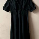 SheIn NWOT Black Buttoned V-Neck Short Sleeve Maxi Dress Size S Photo 10