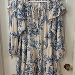 Free People Dress Sunbaked Swing Tea Boho Prairie Cottagecore Feminine Flowy XS Photo 0