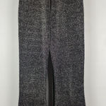 ZARA  Black Metallic Sparkly Festive‎ Stretch Elastic Waist Flared Pants Size S Photo 0