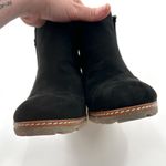 Toms  Black Avery Wedge Suede Side Zipper Bootie Photo 6