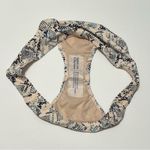 Kona Sol Medium Coverage Bikini Bottom Light Pink Blue Snakeskin Print NWOT L Photo 6