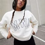 Madewell NEW  Betterterry Embroidered Crop Sweatshirt Photo 0