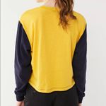Urban Outfitters  Blue and Yellow North League Long Sleeve Tee Size Large Photo 1