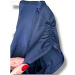 Lulus NWOT Epitome Of Romance Navy Blue Satin V-Neck Puff Sleeve Maxi Dress XXS Photo 5