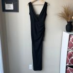 Katie May  x Noel and Jean‎ Dress The Unexpected Lace Trim V-Neck Gown Black XS Photo 1