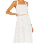 Place Nationale Le Gayan Dress White Eyelet Size 2 US Medium NWT Sleeveless Midi Photo 0