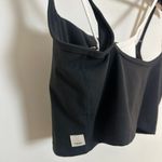 Vuori  Daily Layered Crop Tank Top in Black Size Medium Photo 3
