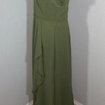 David's Bridal David’s Bridal Celebrate DB Studio cold-shoulder long chiffon bridesmaid dress Photo 4