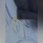 JUDE CONNALLY Thin Stripe Henley dress blue casual preppy $218 classic fall White Photo 5