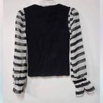 Anthropologie  Maeve Contrast-Sleeve Sweater Size XS. B21 Photo 7