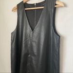 Urban Outfitters Lumiere Womens Dress Medium Faux Leather V Photo 2