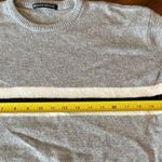 Brandy Melville Grey and White Striped Long Sleeve Sweater One Size Photo 7
