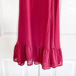 Lulus  Red Mini Wrap Dress with Ruffle Hem Photo 2