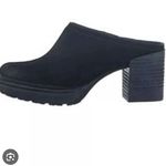 OTBT  clog mules Shoes Size 9.5. black leather Suede block heels NEW Photo 5