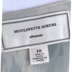Moulinette Soeurs Anthropologie 100% Silk Blue Cream Roman Sleeves 10 Photo 12