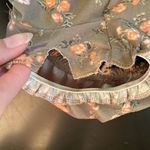 No Comment  Green & Pink Floral Milkmaid Puff Sleeve Mini Bodycon Dress Photo 3