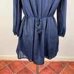 Line and Dot  Desi Off the Shoulder Dress in Navy NWT Small Photo 4
