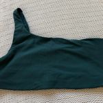 Lululemon Ribbed Nulu Asymmetrical Yoga Bra *Light Support, A/B Cup Green Jasper Photo 3