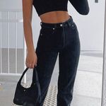 Who's That Girl Straight Leg Denim Jeans Vintage Black Size M Photo 1