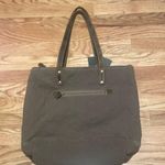 Myra Bag Geometric Black and White Tote with Suede Accents Photo 3
