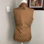 Peter Millar Quilted Vest Brown Rainbow Plaid lining Womens Size Medium Photo 3
