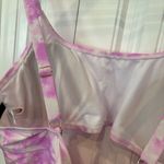 California Waves Purple And White Tie Dye One Piece Swimsuit‎ Size 3X Photo 5