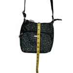 Baggallini Joey Bag Crossbody Black and Gray Cheetah Print Adjustable Strap Photo 5
