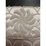 Vintage Beautiful White Satin Purse with Elegant Pearl Design made in Japan Photo 1