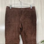 Carlisle Anonymous John  Brown Leather Cropped Flare Pants size 0 with 24” inseam Photo 2