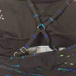 Athleta  • Crossback Swim Tankini Top Size Small Black and Blue Photo 4