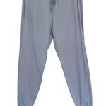 P.J. Salvage  Light Blue Jogger Pants Sz Large Knit Side Stripe Lounge Track Pant Photo 0