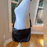 Vintage Stone & Co. Dark Brown Brass Pebbled Leather Purse Crossbody Bag Photo 10