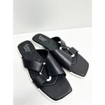 Franco Sarto Franco‎ Sarto Sandals Womens Size 9.5 Leather Black/White Open Toe Photo 1