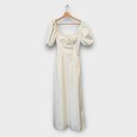 House Of CB Felizia White Puff Sleeve Maxi Sundress Size XS Photo 7