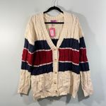 Edikted  Women Cream Tinsley Oversized Cable Knit Cardigan Size XS/S NWT Photo 1