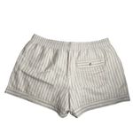 UpWest Linen Cotton Pull On Shorts NWOT Beach Weave Sand Stripe Size XL Tan Photo 4