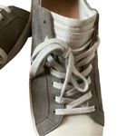 ALLSAINTS All Saint womens grey suede lace up sneakers size 7 women’s tennis casual shoes Photo 3