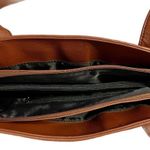 Stone Mountain  Brown Leather Shoulder Bag Purse Photo 2