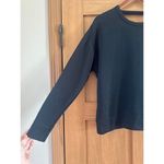 Nike Dri-Fit Black Deep V Open Back Pullover Crewneck Sweatshirt Women’s Small Photo 1