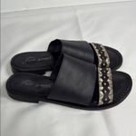 Free People Free‎ People Black Sandals with Gold Chain Photo 2