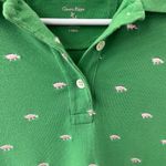 Pique polo critter womens shirt XS Green Photo 3