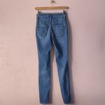 Charlotte Russe  Medium Wash Blue 3-Button High Rise Jeans Size 2 EUC Photo 1