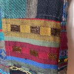 No Boundaries Vest Patchwork SZ M Boho Bohemian Hippie Art Teacher Metallic Photo 5