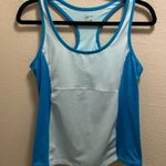 Old Navy  Blue Built-In Bra Racerback Workout Tank Size L Photo 0