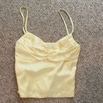 Beginning Boutique  Amrita Yellow Satin Top Photo 3