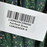 Reformation NWT Fairfield Green Floral Cotton Maxi Dress in Coriander Size 0 Photo 11