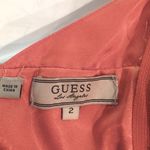 Guess  Peach Silk Halter Dress Photo 3