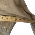 Coldwater Creek Women's Size XS Tan Sequin Swifty Party 3/4 Sleeve Top Photo 6