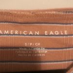 American Eagle  Striped Cropped Tee Photo 1