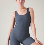 Athleta LP Salutation Rib Bike Suit Size Large Petite Granite Blue Photo 5